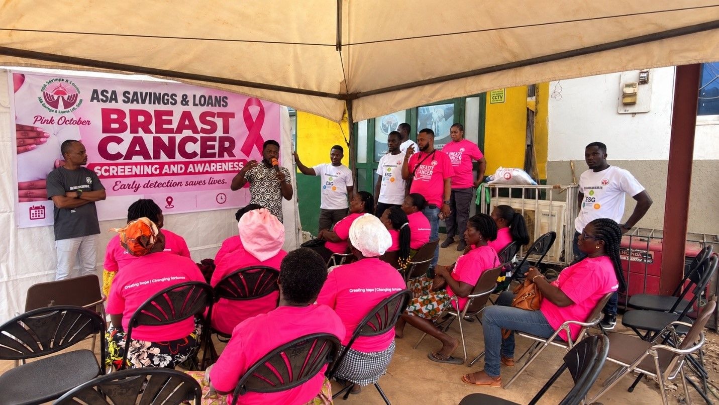 ASA Savings and Loans takes breast cancer screening to Ashaiman
