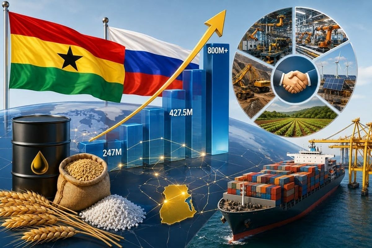 Russia's economic influence and investment collaboration with Ghana enters a new phase
