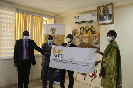 GCB Bank donates GH¢100,000 to COVID-19 Trust Fund