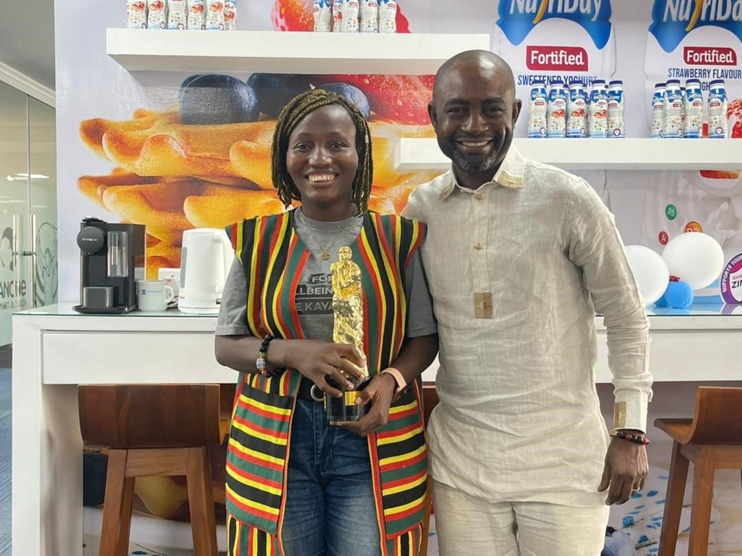 FanMilk MD mentors ‘FanMilk Business-for-Good Award’ winner, Teni Agana