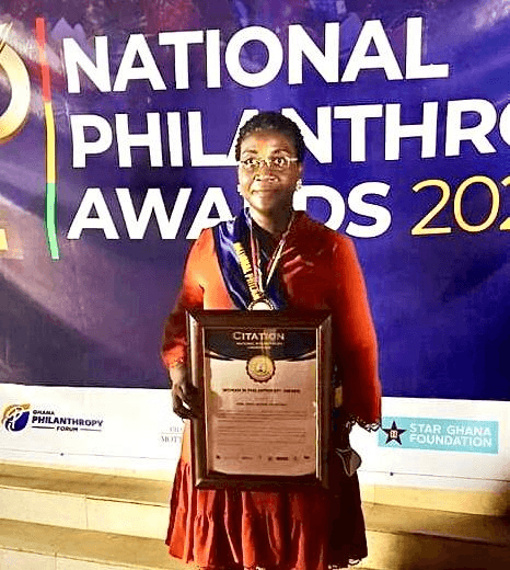 Awo Aidam Amenyah wins woman in philanthropy award