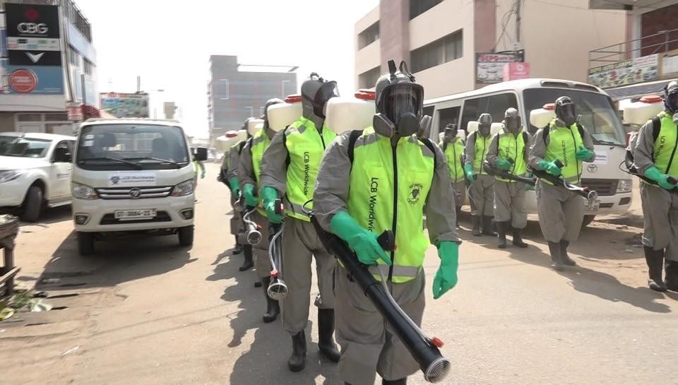 COVID-19: LCB Worldwide Ghana fumigates over 1,000 shops in Accra