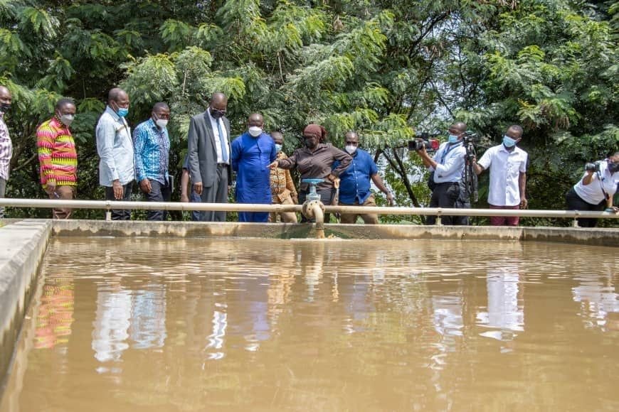 Sanitation minister tours Nsawam, Weija treatment plants