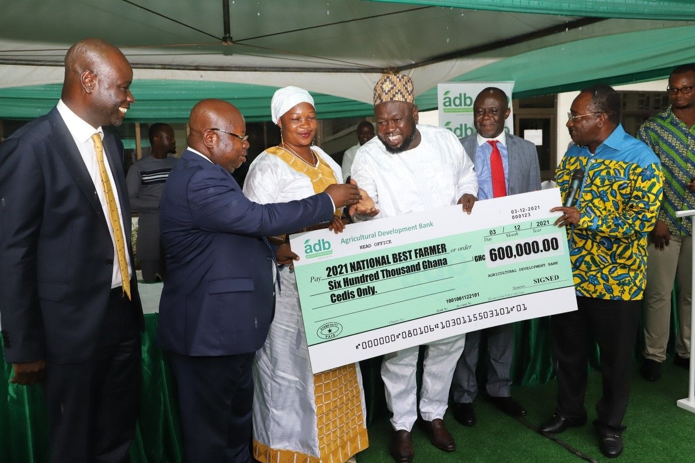  ADB fulfils pledge to 2021 National Best Farmer