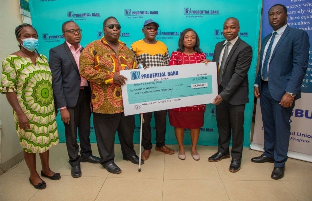 Prudential Bank supports Ghana Blind Union