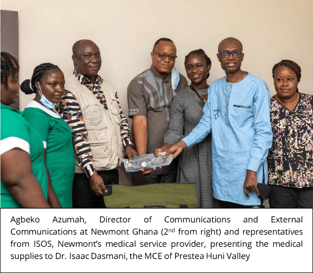 Newmont provides healthcare relief to Appiatse
