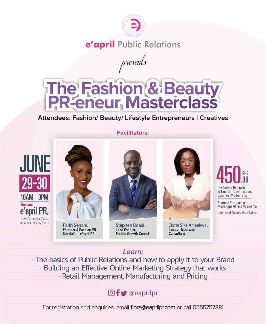 Fashion and Beauty PR-eneur Masterclass returns