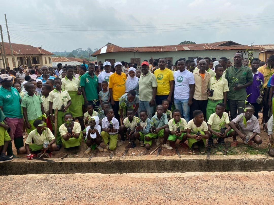 Yonso Community plants trees to observe Green Ghana Day