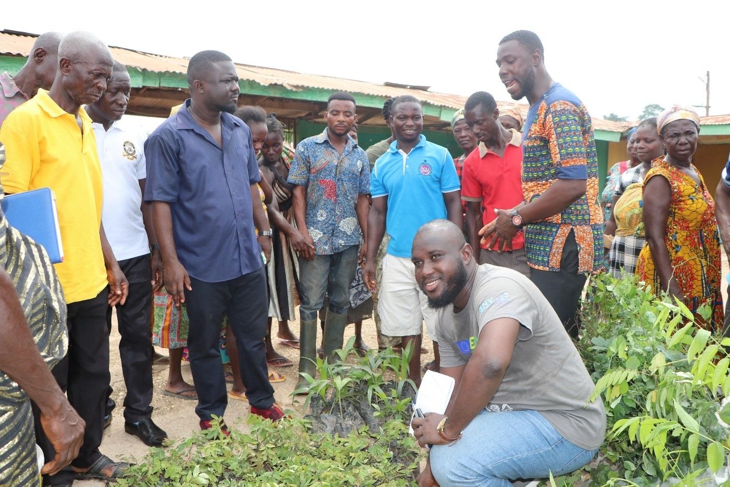 SNV and partners plant trees in the Western Region