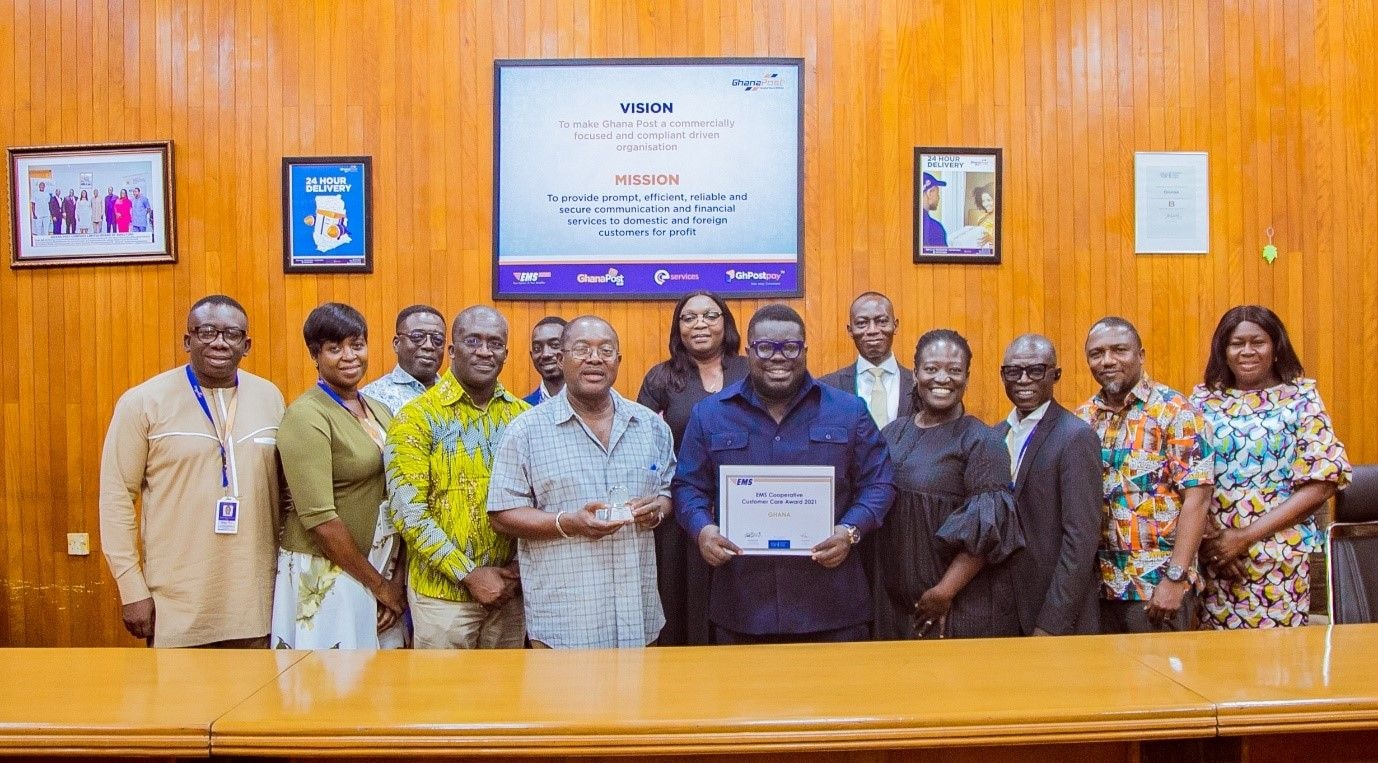 Ghana Post wins international award for Best EMS Customer Care