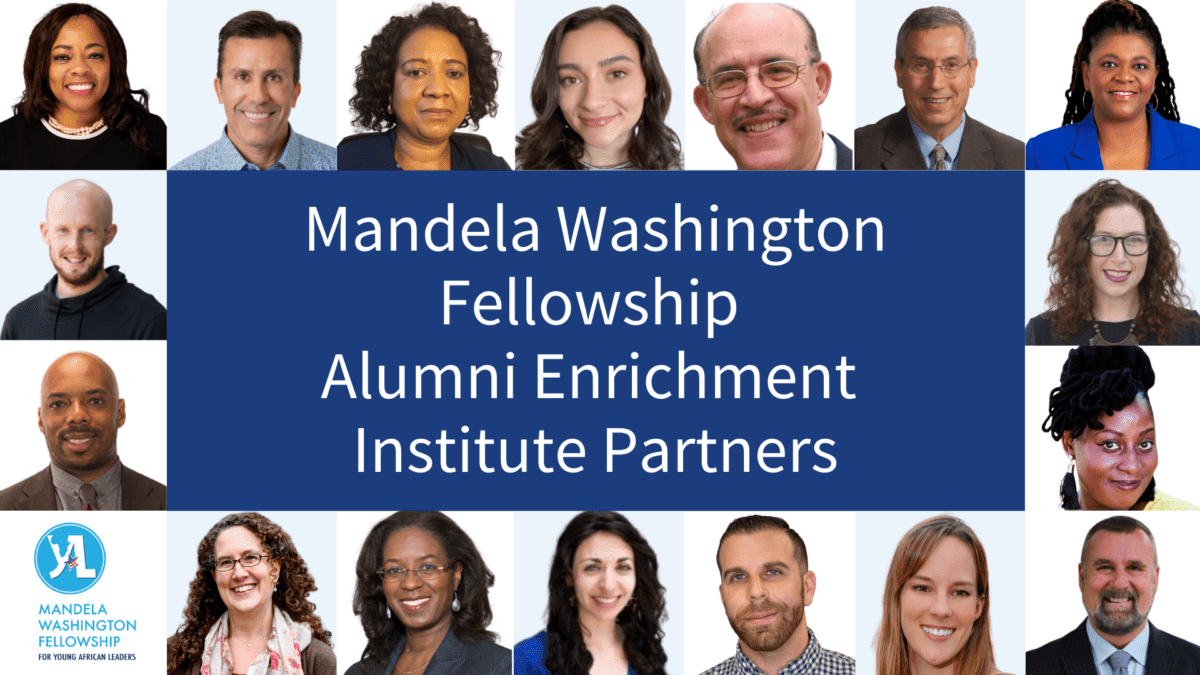 Training young African leaders through the United States leadership programmes