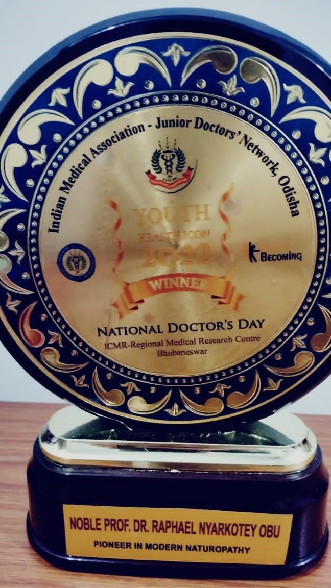 Prof. Nyarkotey earns Pioneer in Modern Naturopathy from Indian Medical Association, JDN