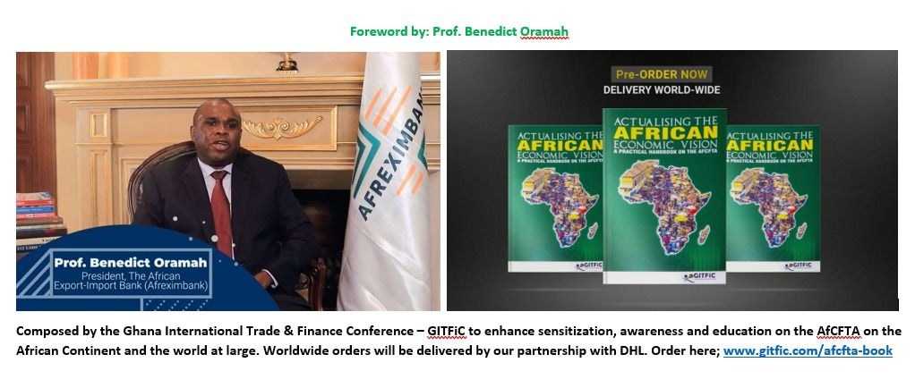 Afreximbank Prez  forewords GITFiC’s book on  AfCFTA