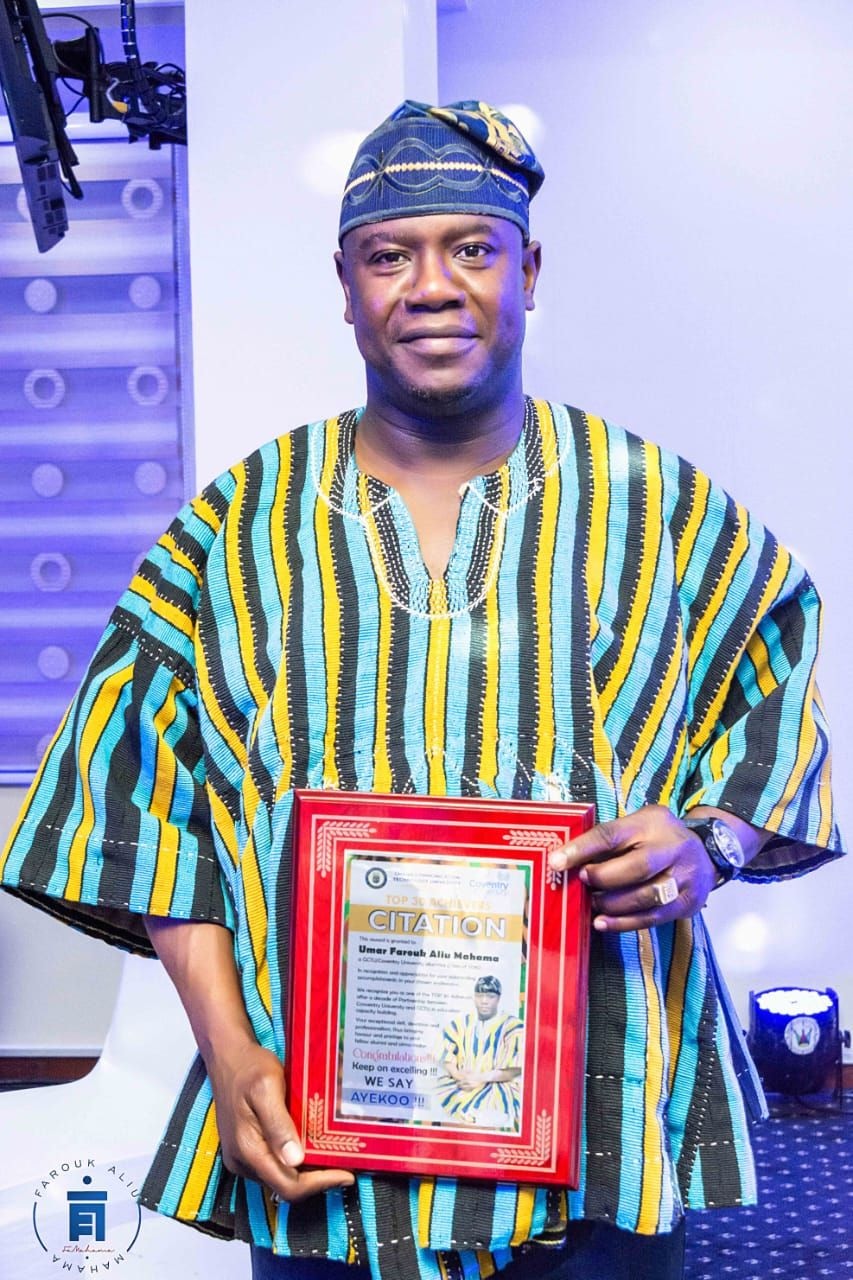 Farouk Aliu Mahama recognised among Top 30 Achievers of Coventry University Alumni