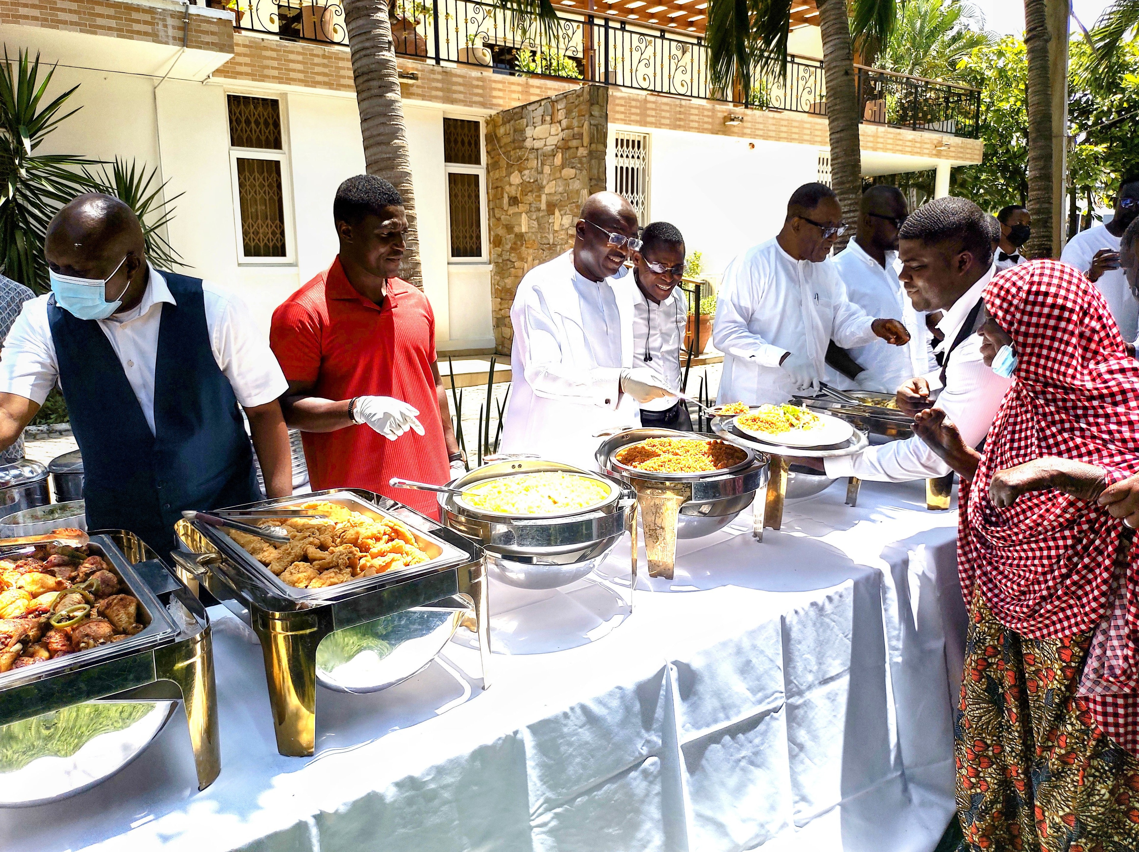 Dr. Bawumia feasts with cured lepers on 59th birthday