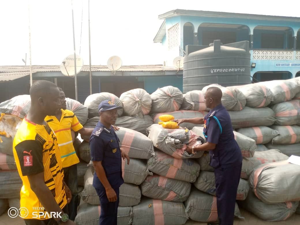 GRA Customs intercepts 119 bags of Indian hemp at Dabala