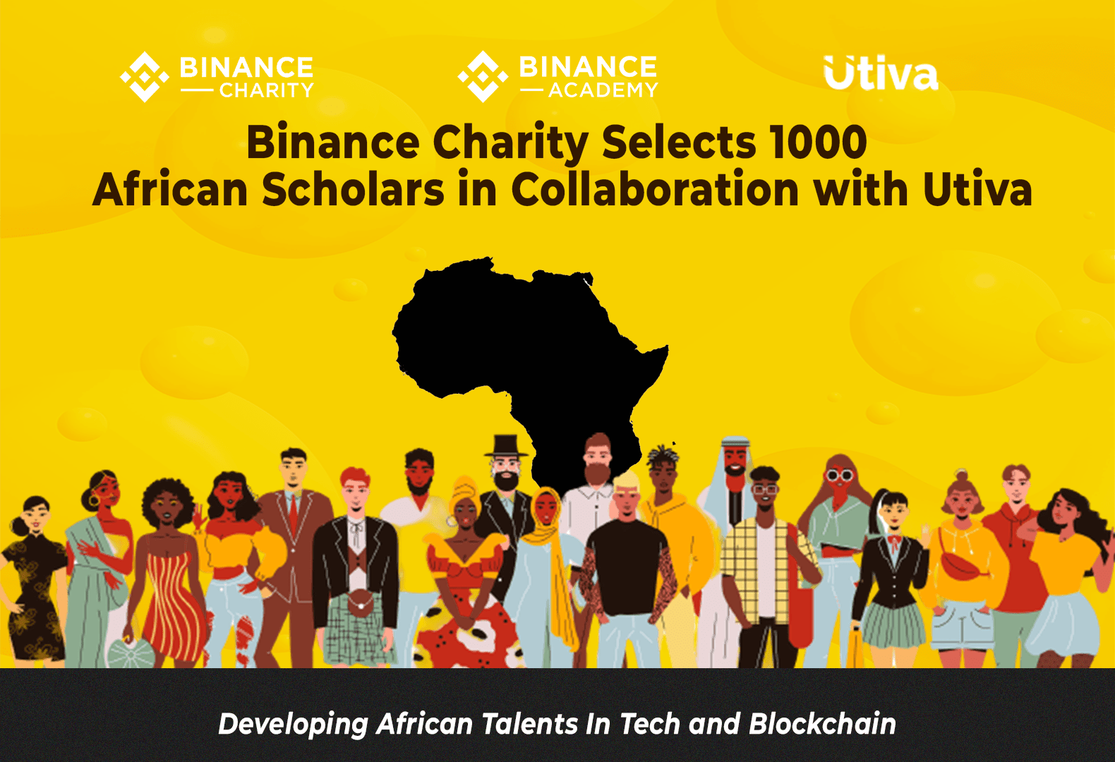 Binance Charity selects 1,000 Africans for tech scholarship in collaboration with Utiva