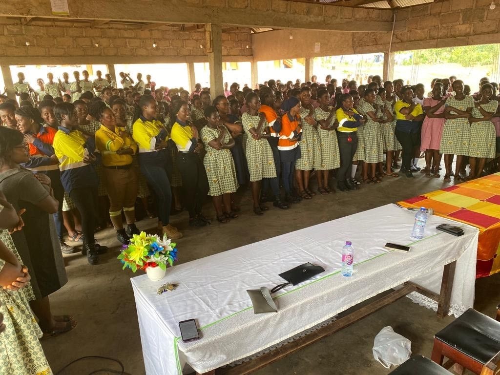 Mining industry women from Geodrill empower Ofoase Kokoben SHS girls