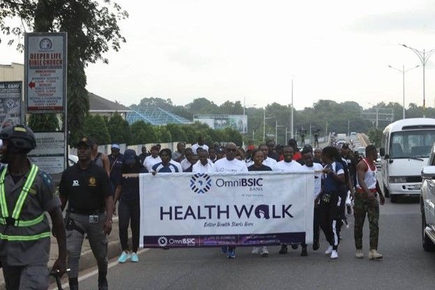 OmniBSIC Bank promotes healthy living with successful second quarter Health Walk