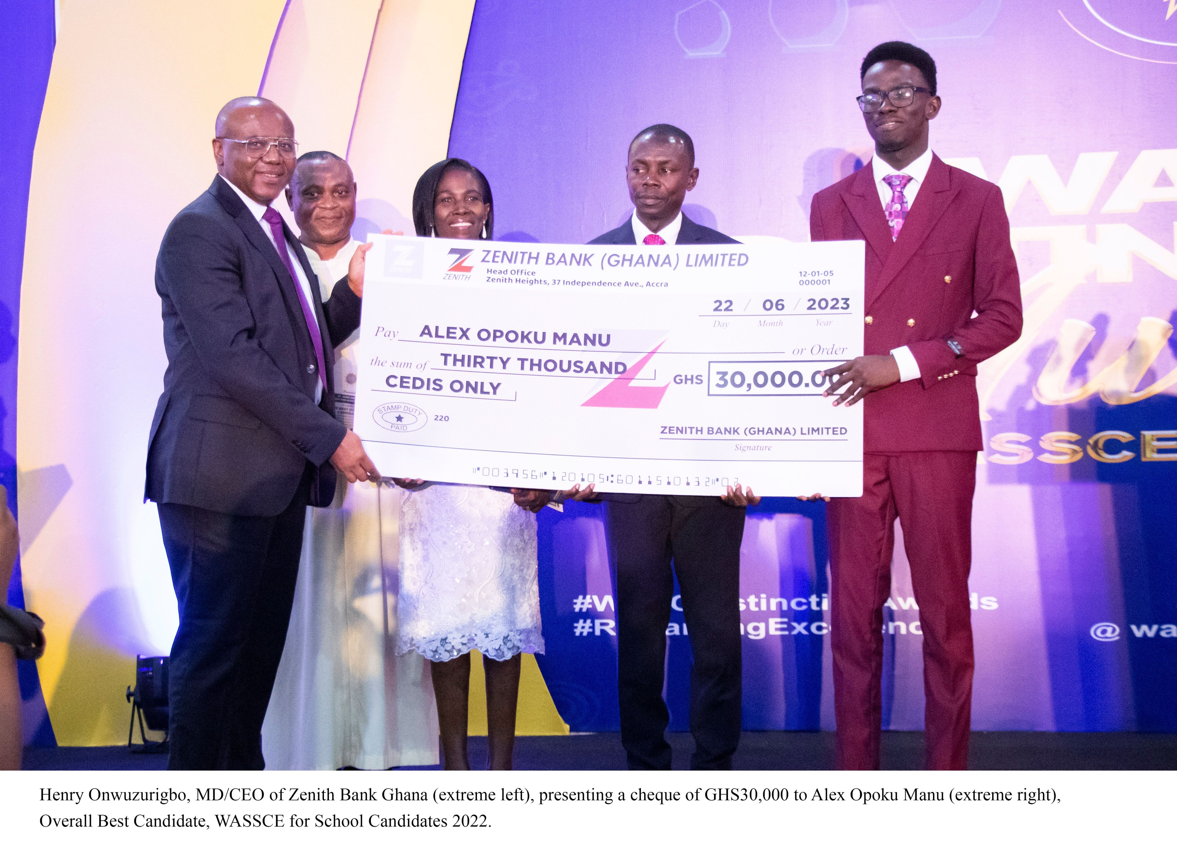 Zenith Bank Ghana is Headline Sponsor for the 2022 WAEC Distinction Awards Ceremony