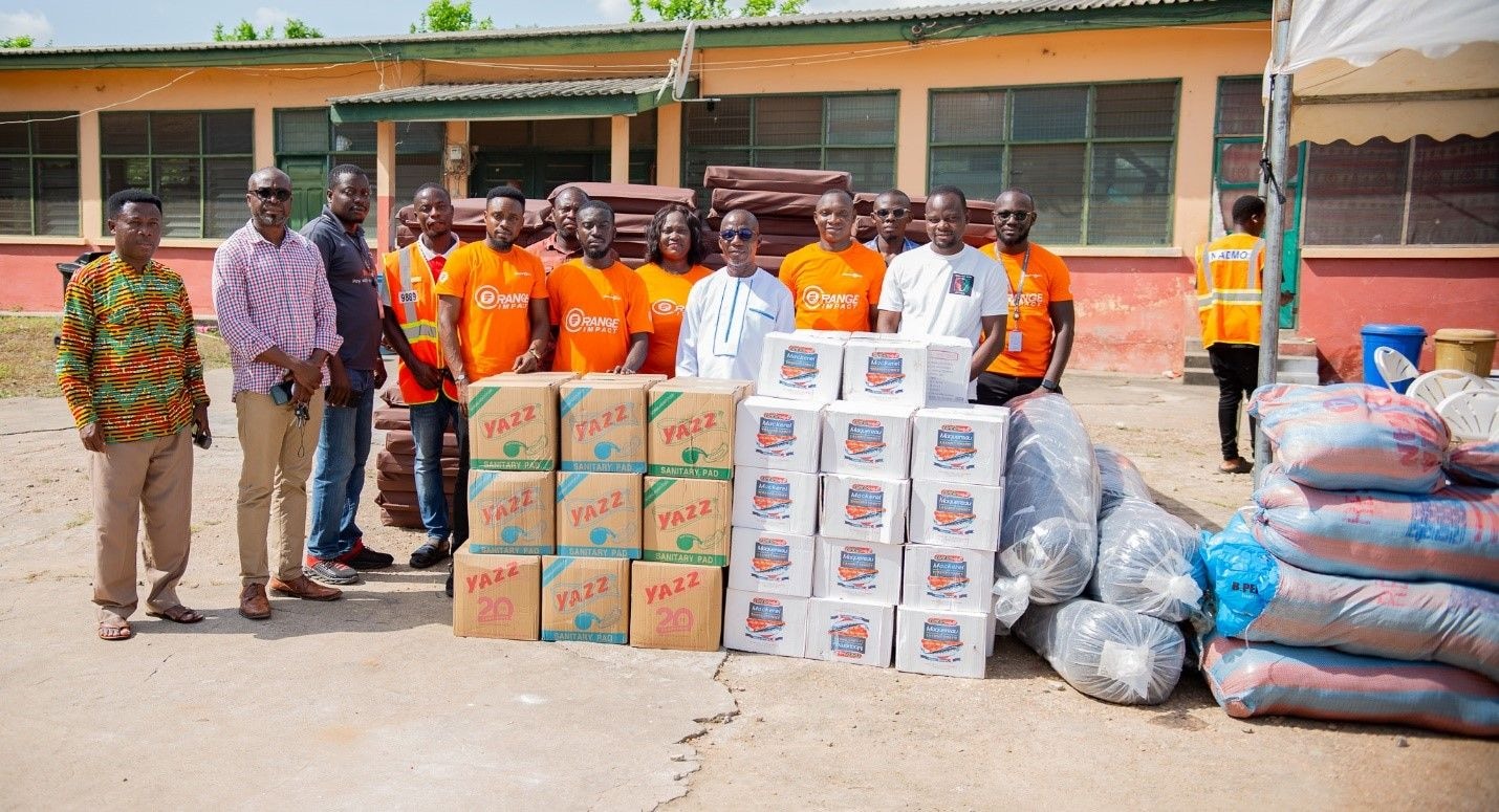 Fidelity Bank donates emergency relief items to flood victims in Volta Region