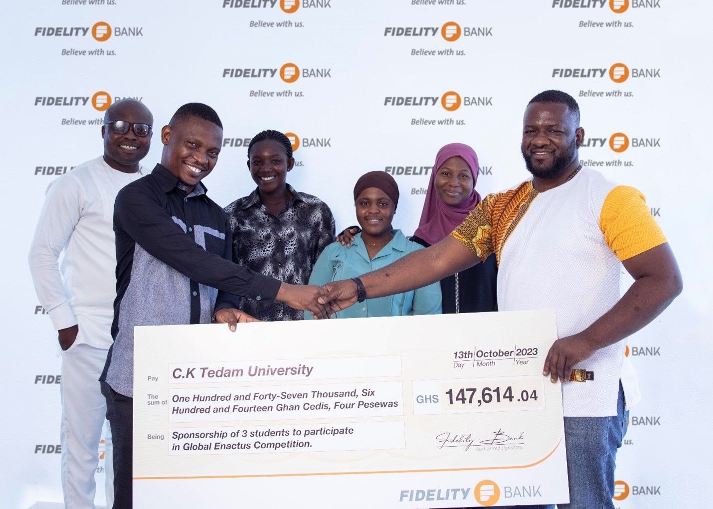 Fidelity Bank empowers Enactus CKT-UTAS with GH¢147,614