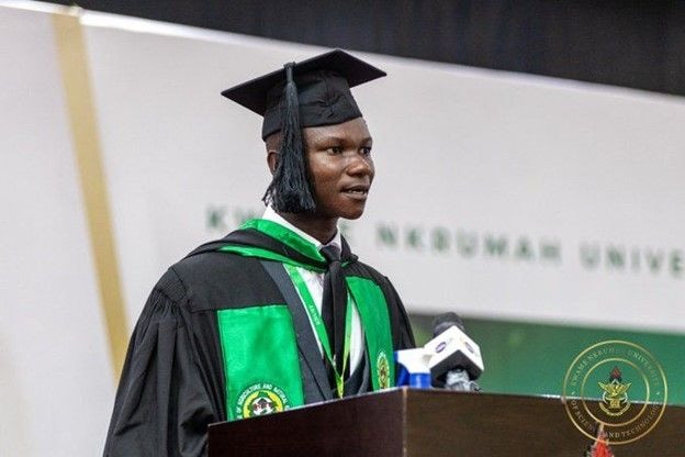 KNUST valedictorian urges wealthy persons to support needy students