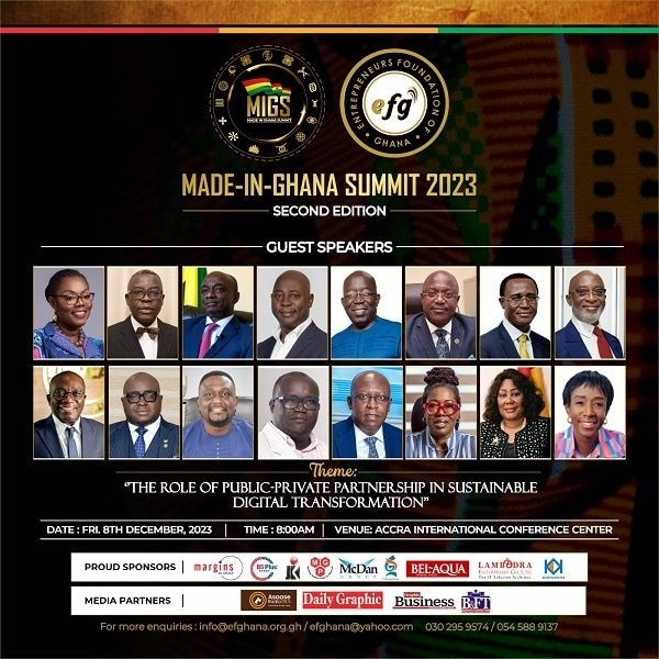 Top CEOS to grace Made-in-Ghana Summit slated for Dec