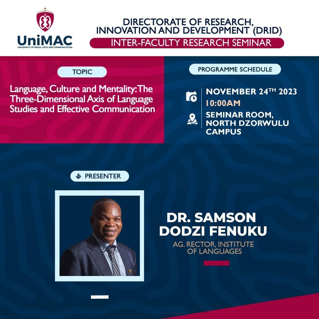 UniMAC enhances research profile with first combined inter-faculty lecture
