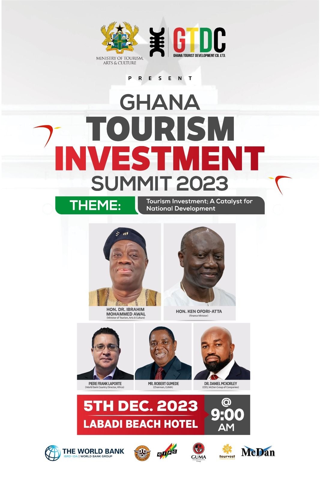 Ghana Tourism Investment Summit 2023 opens tomorrow