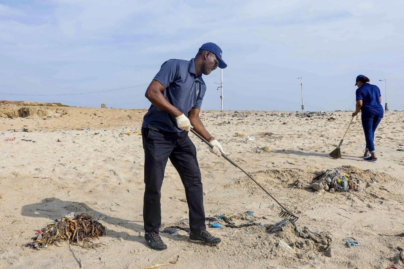 Stanbic Bank employees embark on Korle Beach Clean-up initiative