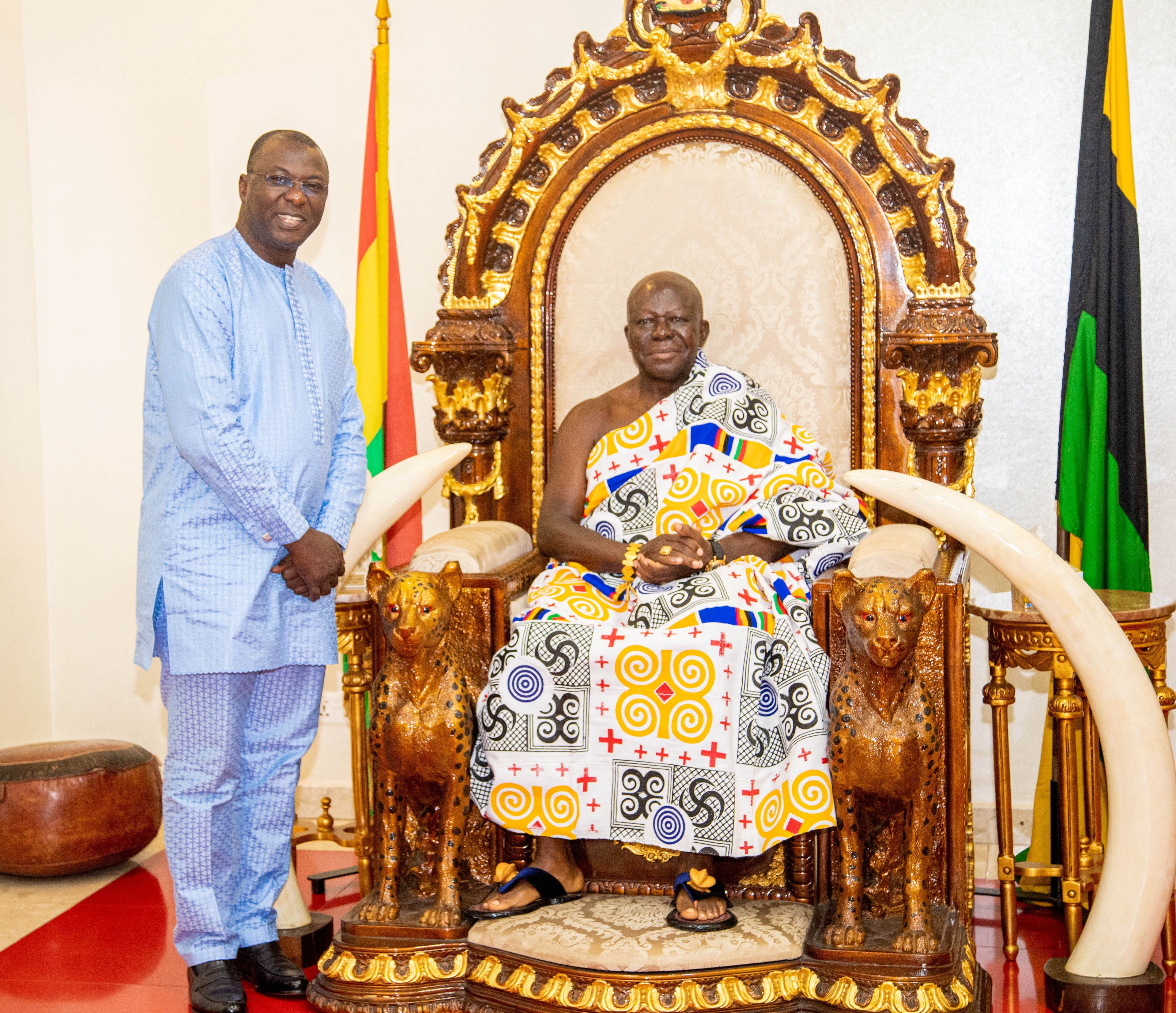 Finance minister pays Courtesy call on Asantehene