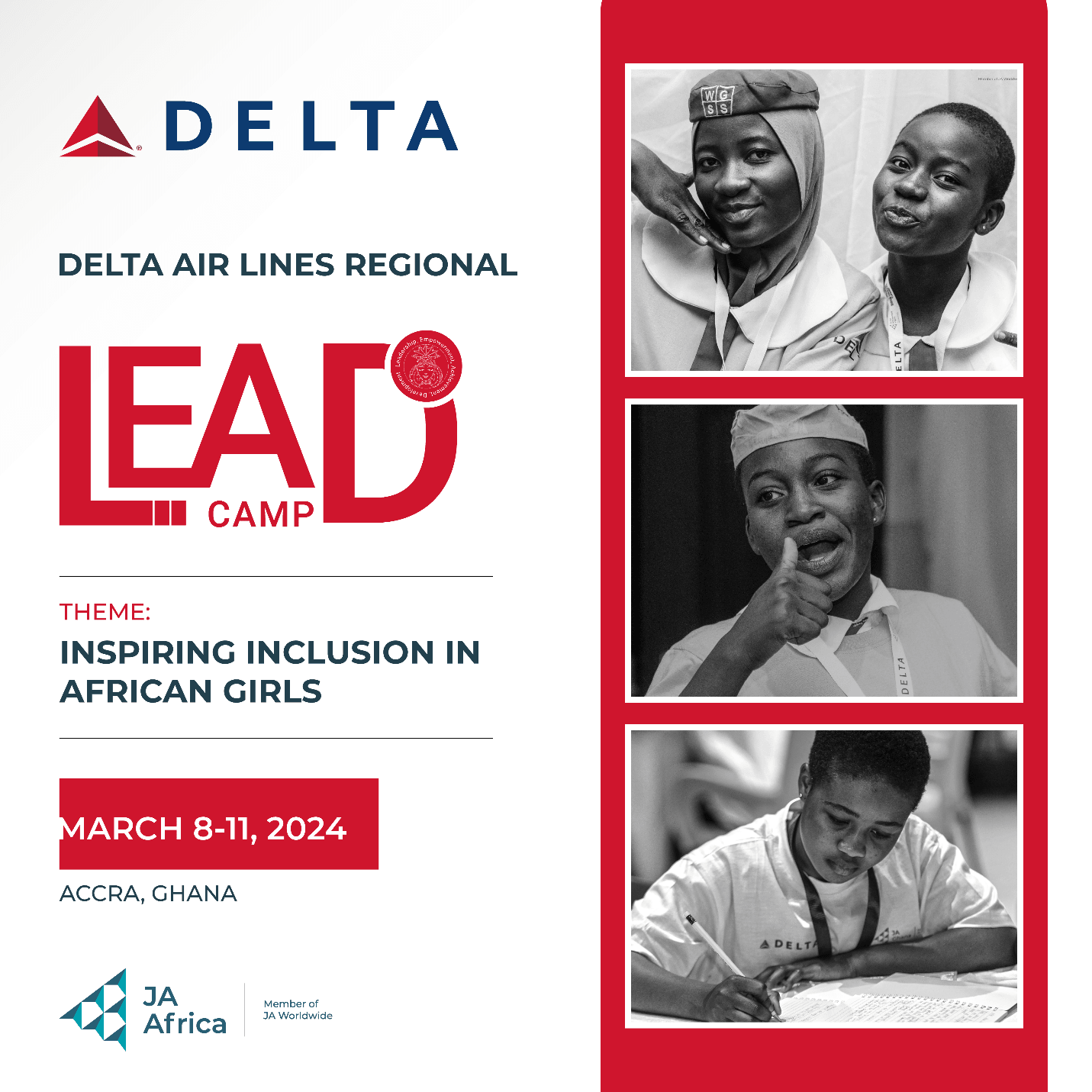 Delta Air Lines and JA Africa empower African Girls' Leadership at four-day bootcamp for International Women's Day