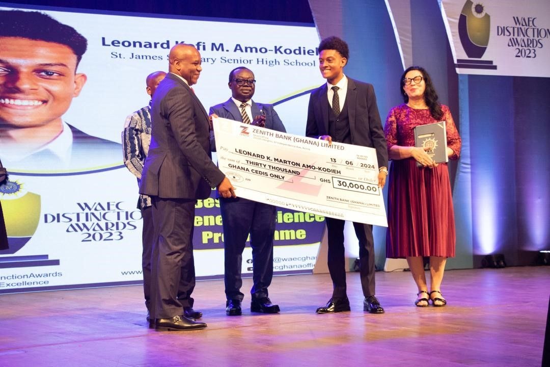 Zenith Bank sponsors overall Best Candidate Category at WAEC Distinction Awards