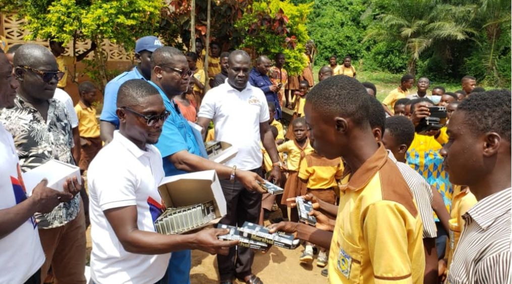 NPP Parliamentary candidate for Shama donates 2,650 maths set to 68 schs