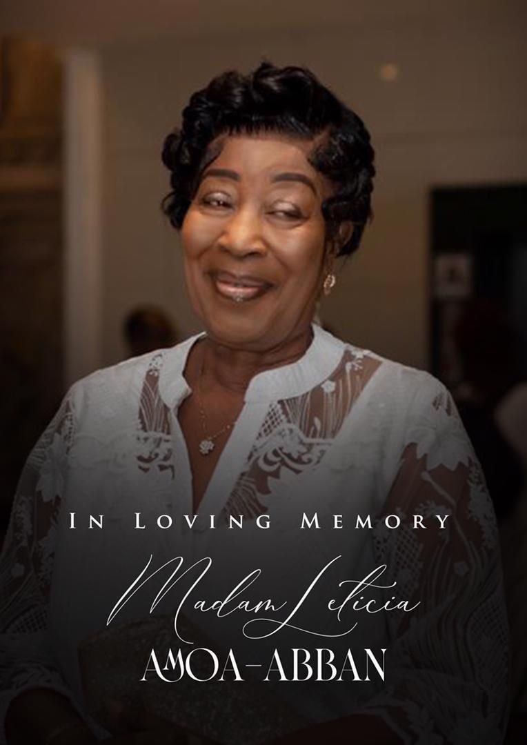 Businessman Kofi Amoa-Abban mourns the loss of his mother, Leticia Amoa-Abban