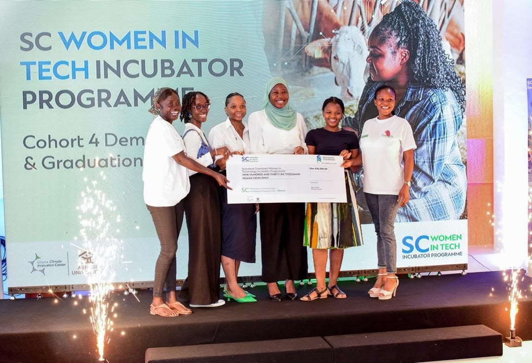 Six women-owned businesses awarded GHȼ936,000 at STANCHART women in tech programme