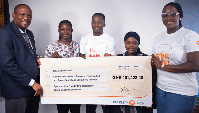 Fidelity Bank supports Enactus C.K. Tedam UTAS team for Enactus World Cup 2024
