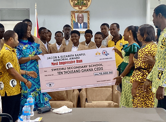 Central Regional Minister hosts SWESCO  National Science and Math Quiz Team