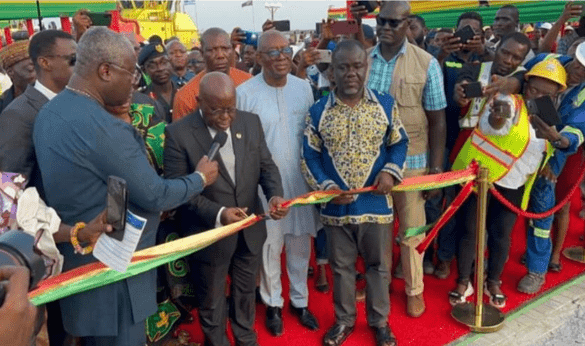 President inaugurates modern oil & gas terminal at Port of Takoradi
