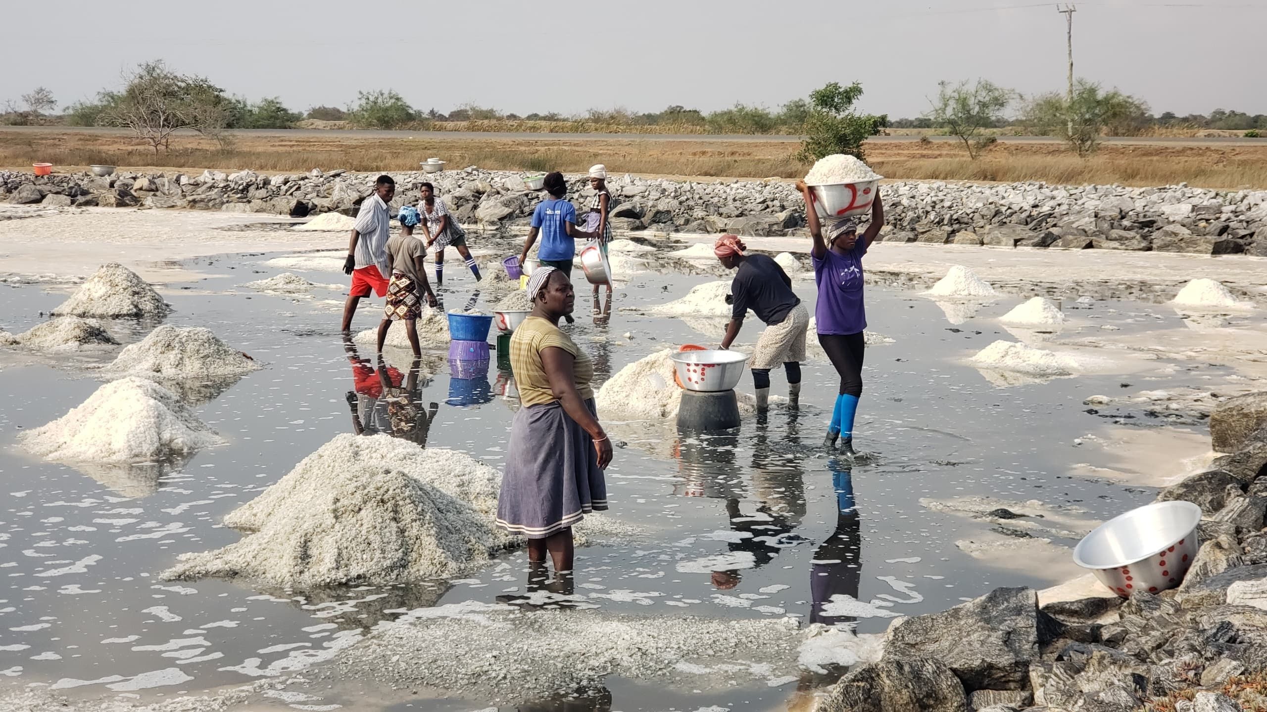 Local miners celebrate third salt harvest season at Songor Lagoon