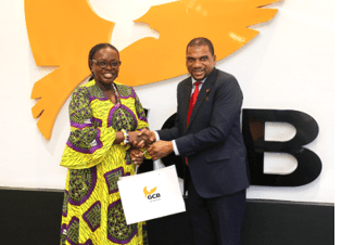 Key partners pay courtesy call on GCB Bank MD