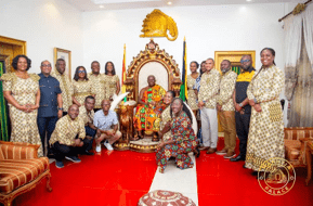 Management of GCB Bank visit Manhyia to introduce new MD