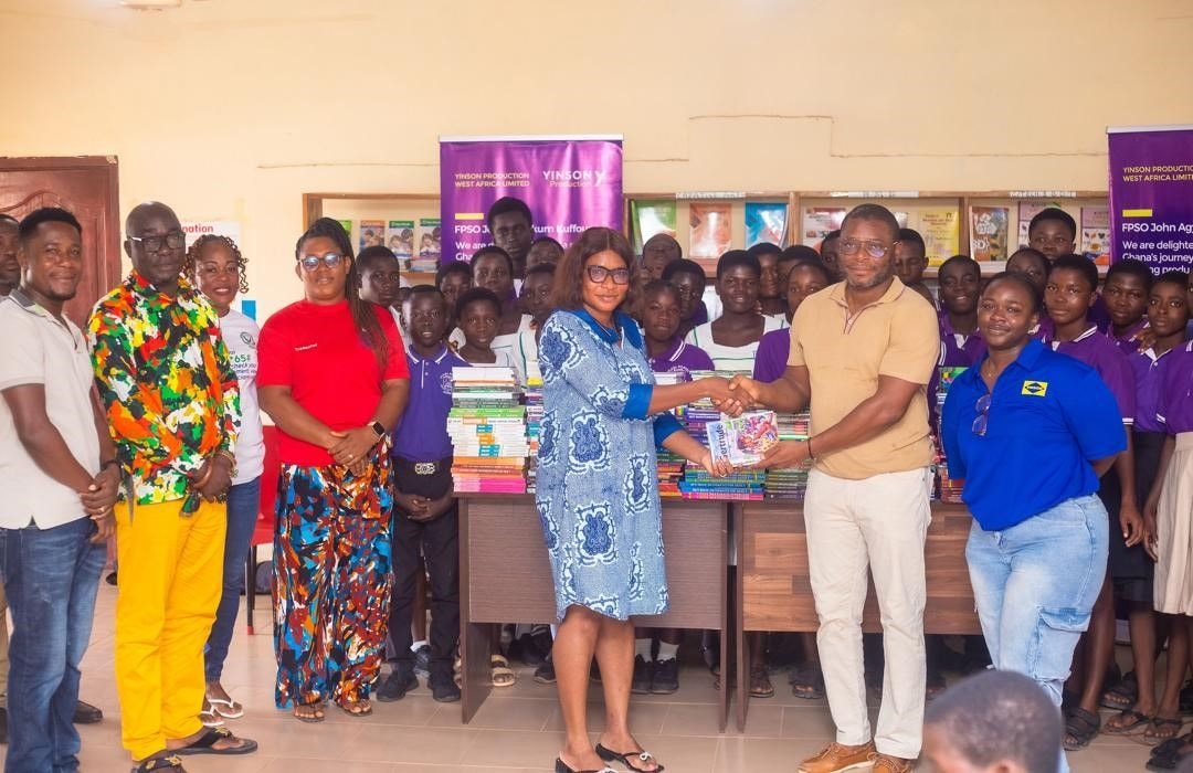 Yinson promotes literacy with Spelling Bee and book donation in Ahanta West Municipality