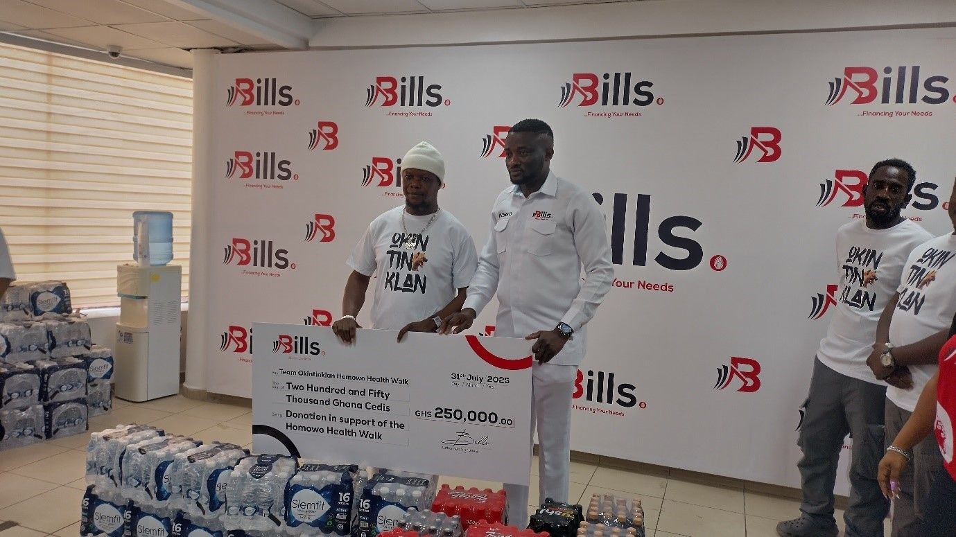 Bills Micro-Credit supports Homowo Health Walk with GH¢250,000 donation
