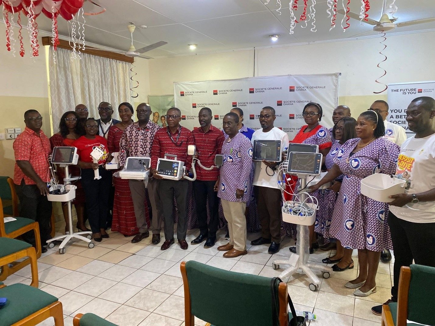 Societe Generale donates over GH₵330,000 worth of cardio equipment to Korle-Bu’s NCTC