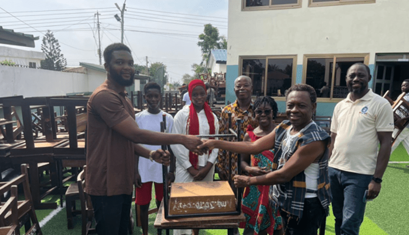 Morning Glory MCDC donates desks and chairs to Krowor Municipality schools ahead of anniversary