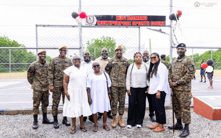 Kofi Asimenu Foundation donates state-of-the-art multi purpose sports court to GAF