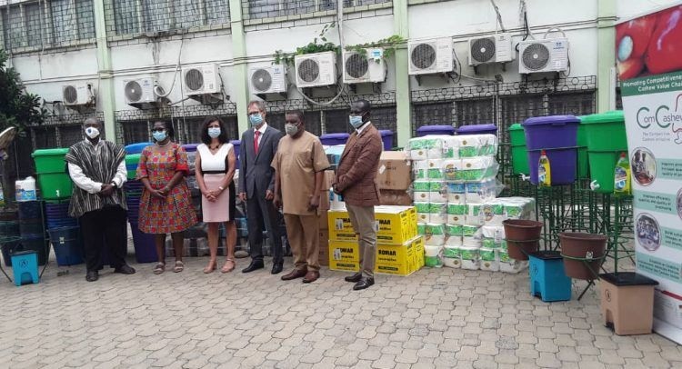 GIZ, SECO hand over COVID-19 support items to MoFA