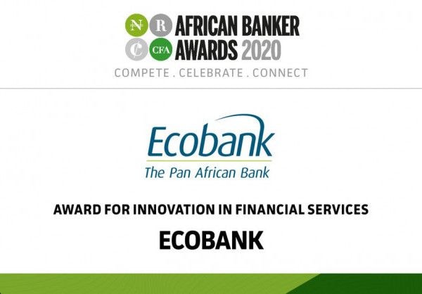 Ecobank Group wins award for Innovation in Financial Services from African Banker
